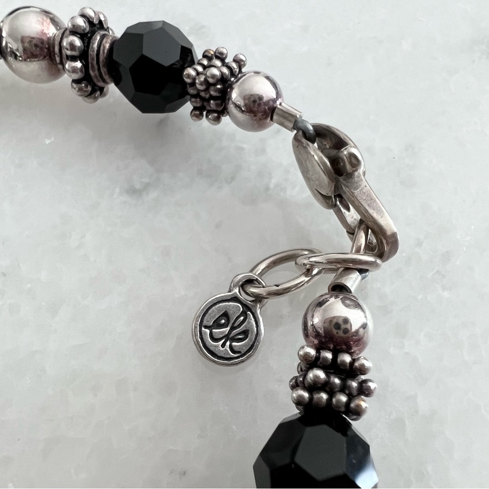 Sterling Silver Beaded Sail Boat Charm Bracelet - Picture 2 of 9